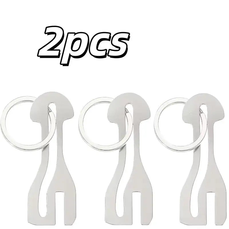2-Pack Stainless Steel Shopping Cart Token & Key Ring Shopping Cart Token QXL 2pcs