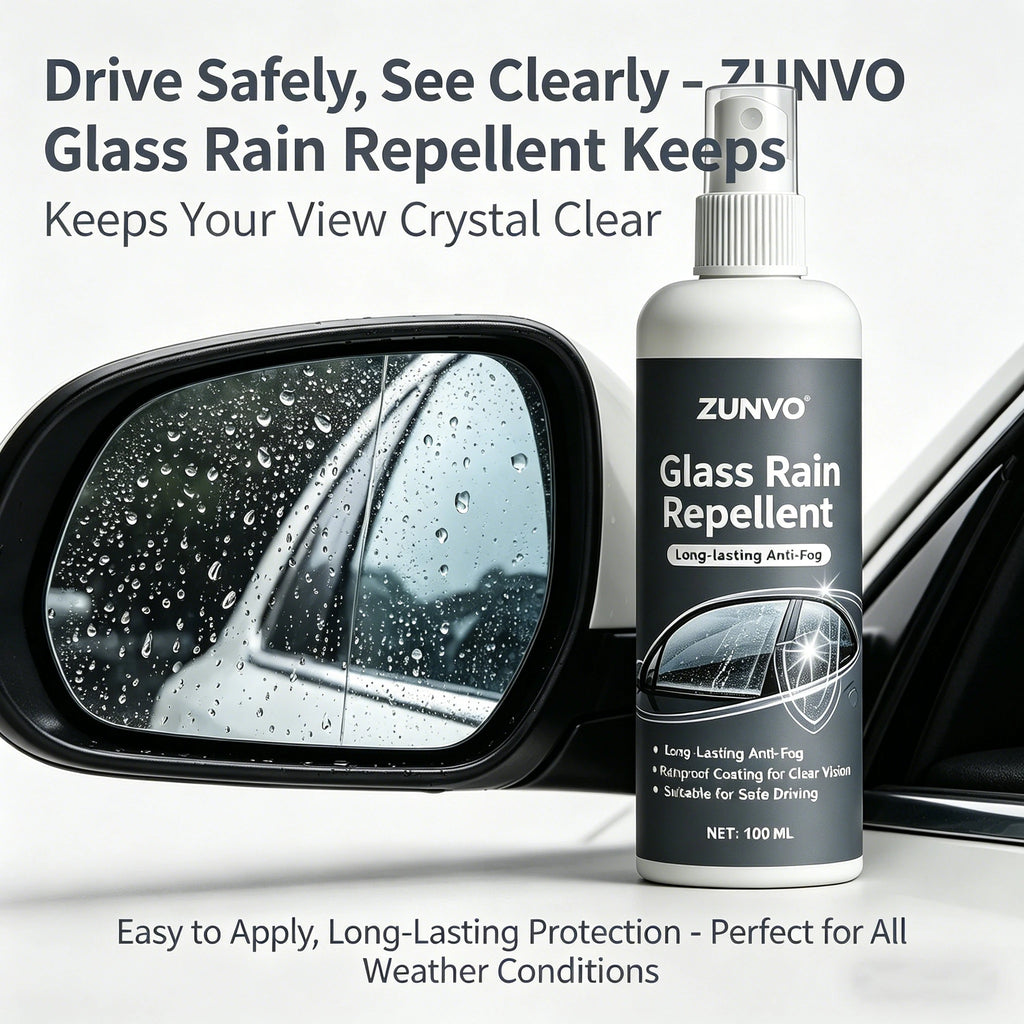 Car Windshield Hydrophobic Coating | Anti-Fog Rain Repellent Windshield Glass Coating QXL