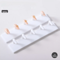 10-Pack Detachable Nail Practice Display Stand | Nail Art Holder Nail Display Stand QXL White
