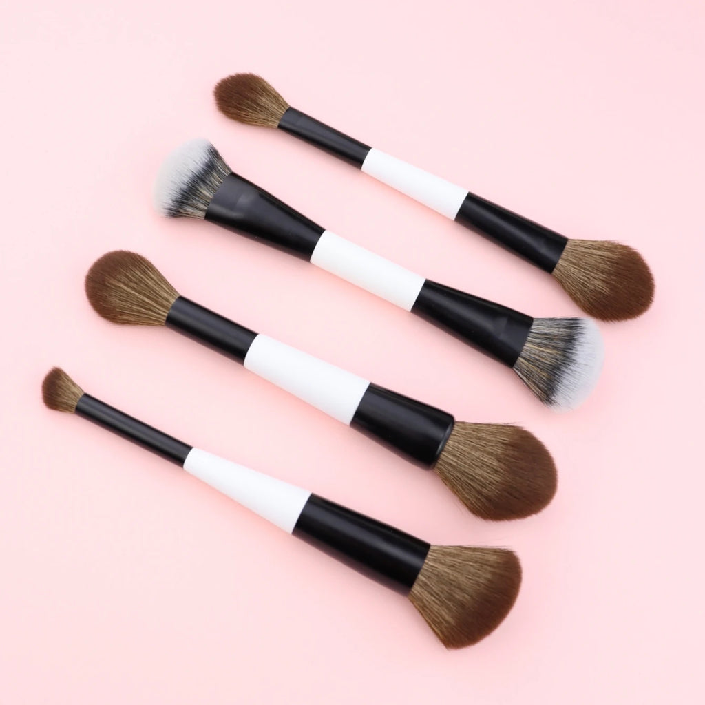 4-Piece Double-Ended Makeup Brush Set | 8 Functions Makeup Brush Set QXL
