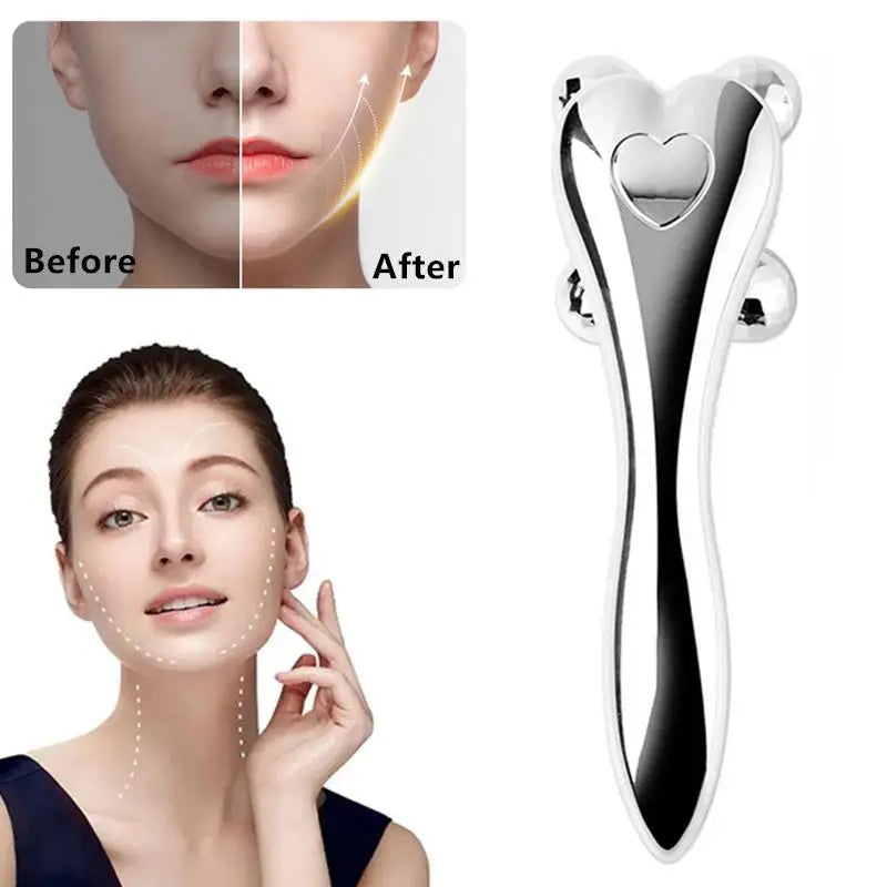 4D Y-Shape Roller Face Massager | Facial, Eye & Neck Tool Facial Roller Massager QXL