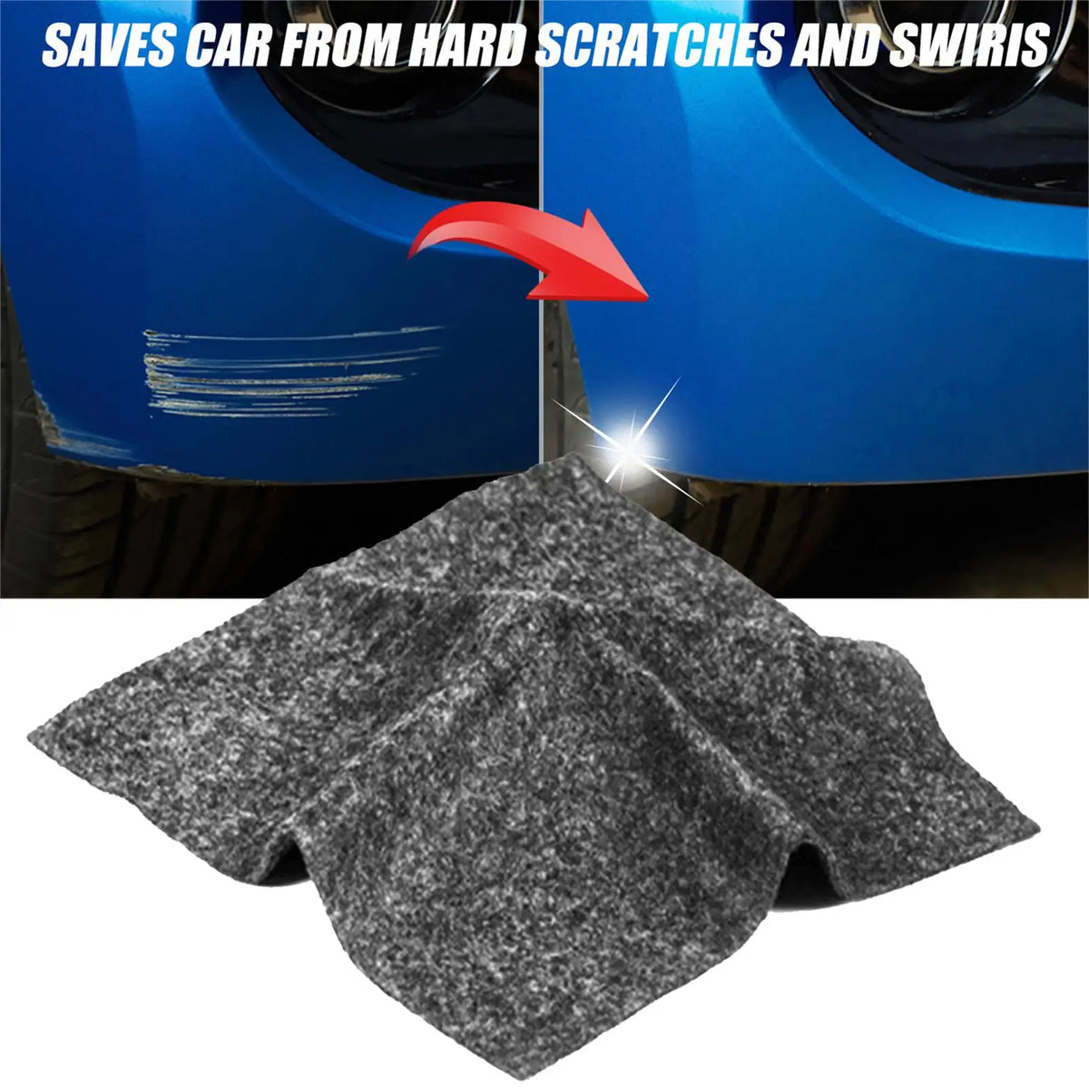 Nano Magic Car Scratch Remover Cloth | Polish & Repair Car Scratch Repair Cloth QXL