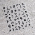5D Chinese Dragon Nail Stickers | Pink Blue Glitter Decals Nail Art Stickers QXL M298