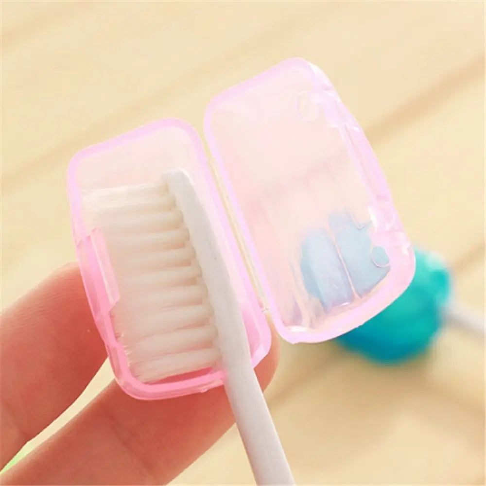 Toothbrush Head Covers Travel Camping | 5 & 10-Pack Plastic Caps Toothbrush Head Cover QXL
