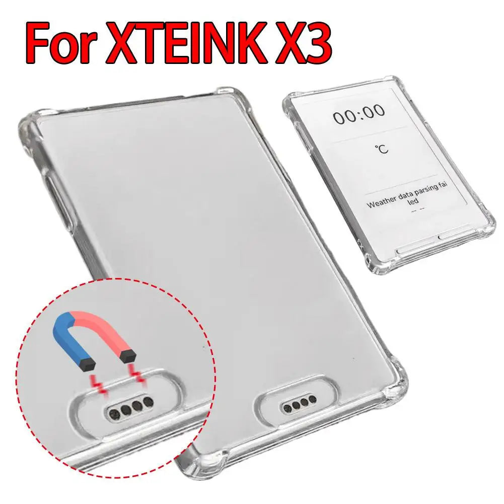 Xteink X3 E-Reader Clear TPU Protective Back Cover Case E-Reader Case QXL