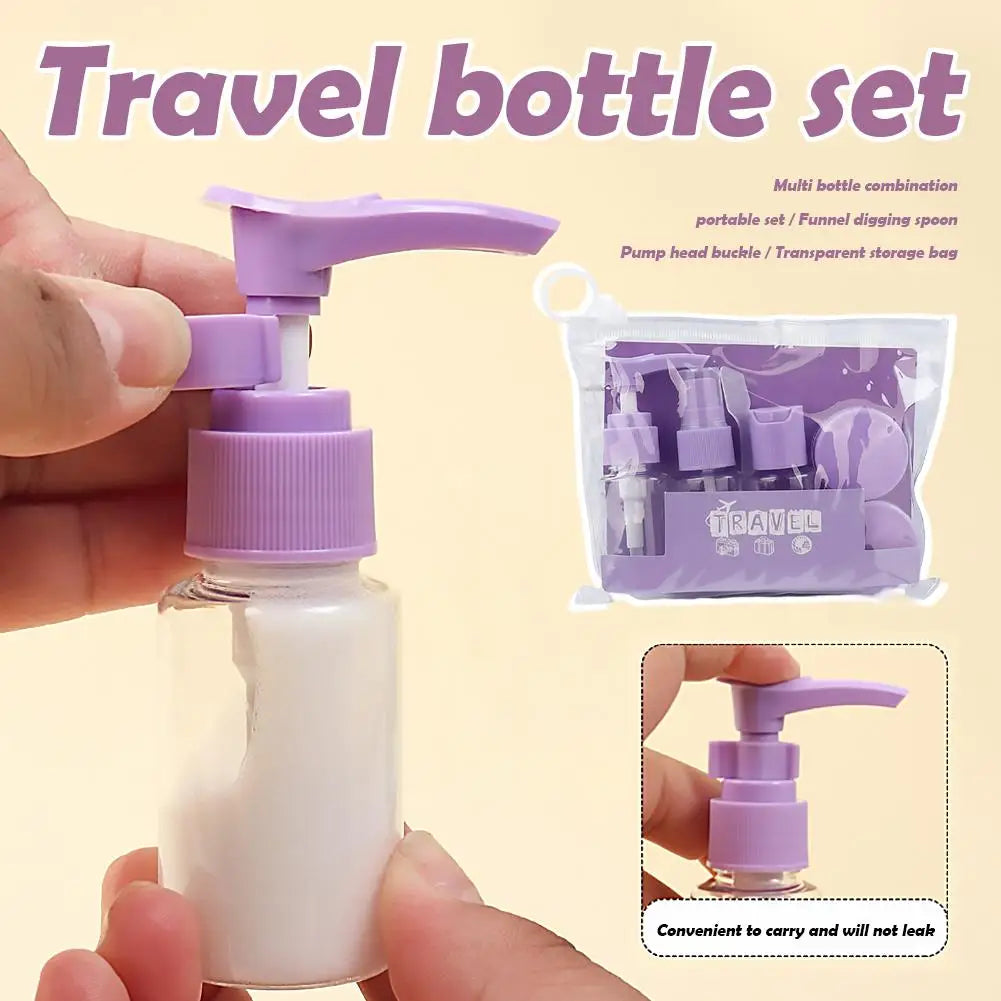 Leak-Proof Travel Bottles Kit | Clear Toiletry Containers Set Travel Bottle Set QXL