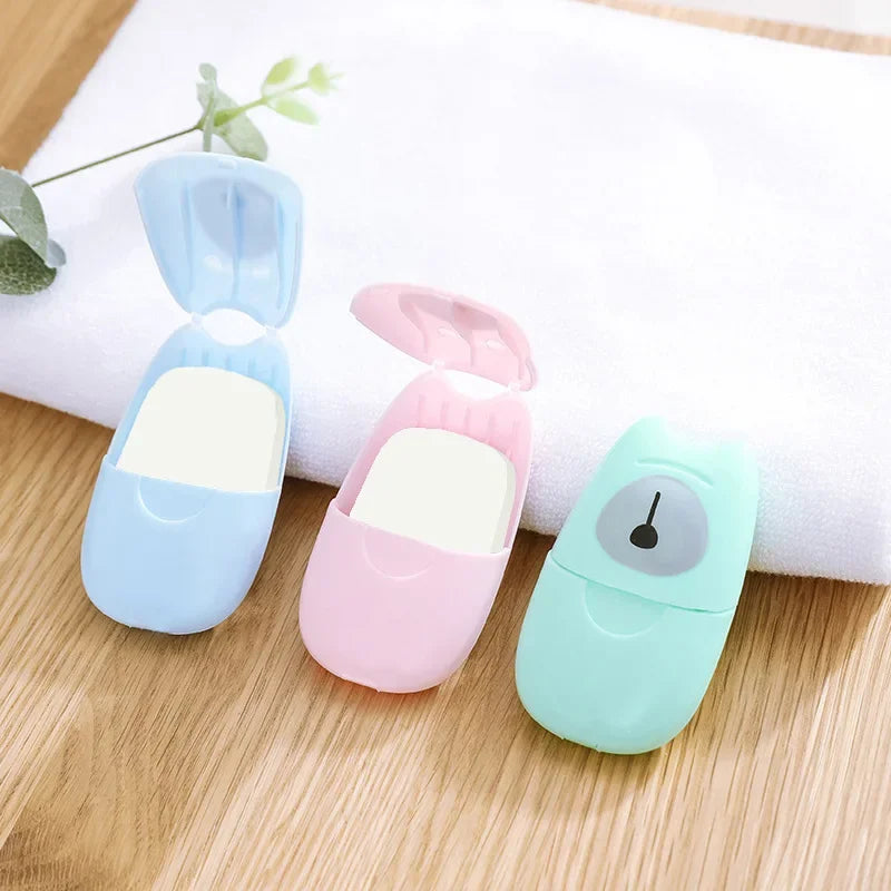Disposable Soap Sheets 50-Pack | Travel Portable Hand Soap Disposable Soap Sheets QXL
