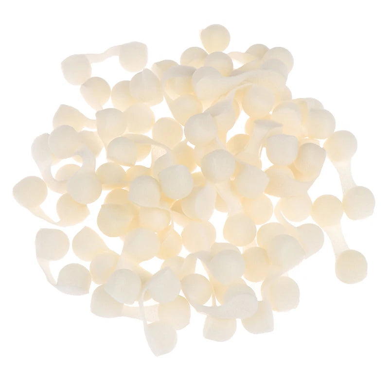 50-Pack Spray Tan Nose Filters | Sponge Nasal Plugs Black & White Disposable Nose Filters QXL White