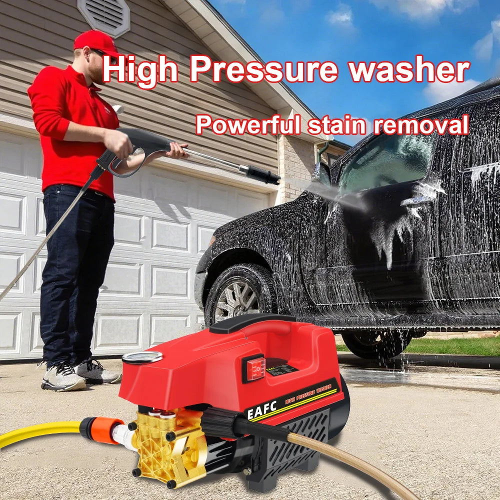 EAFC 200 Bar 1000W High-Pressure Car Wash Machine & Water Gun Pressure Washer QXL