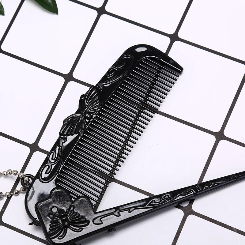 Foldable Pocket Hair Comb with Keychain | Anti-Static Brush Foldable Hair Comb QXL 1PCS
