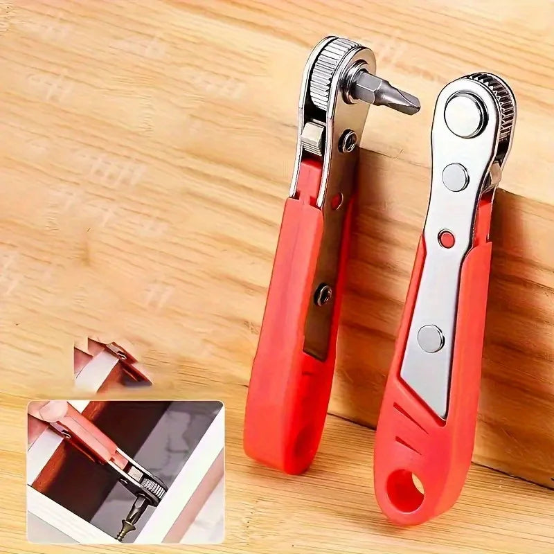 Right-Angle Ratchet Screwdriver | Narrow Space Phillips Tool Ratchet Screwdriver QXL