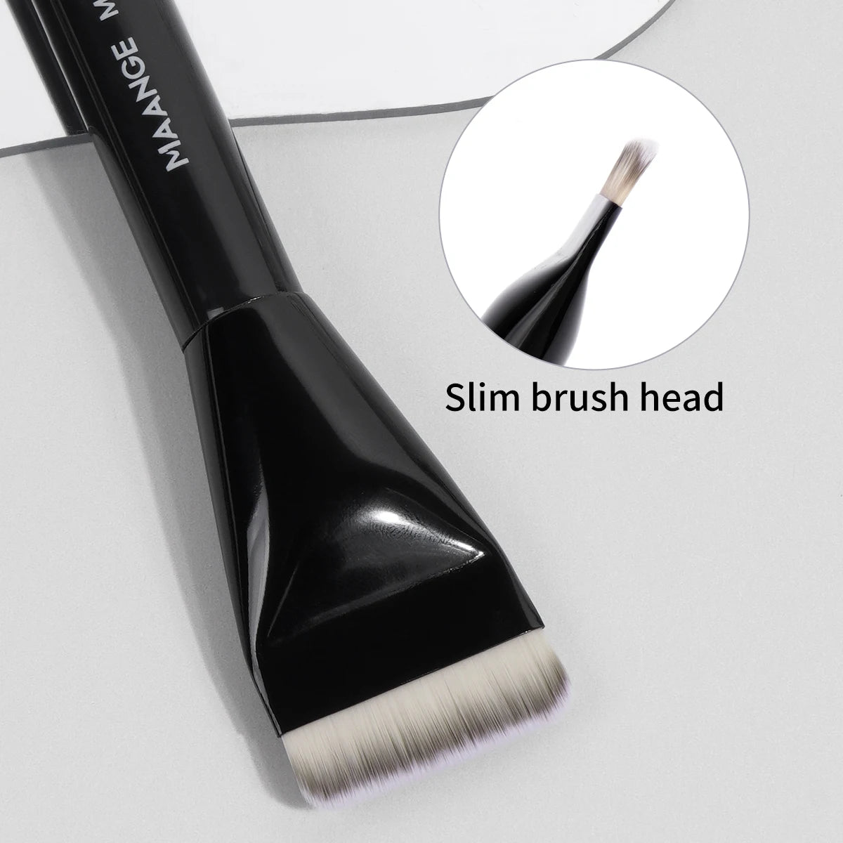 MAANGE Flat Facial Mask Brush – Soft Synthetic Foundation Tool Facial Mask Brush QXL
