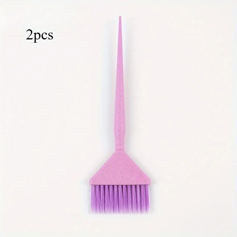 2-Pack Salon Hair Dye Brushes | Gradient Color Application Hair Dye Brush Set QXL Purple-2pcs