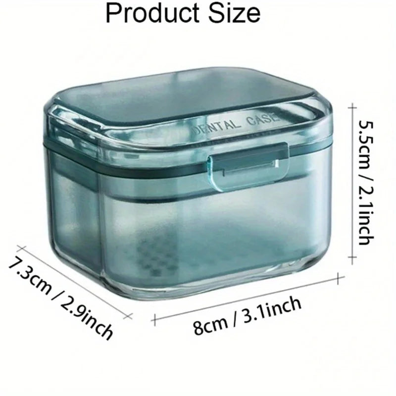 Portable Orthodontic Retainer & Denture Storage Case Retainer Storage Case QXL