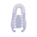 2-in-1 Banana & Fish Clip Beaded Hair Side Comb for Women Hair Clip Set QXL White