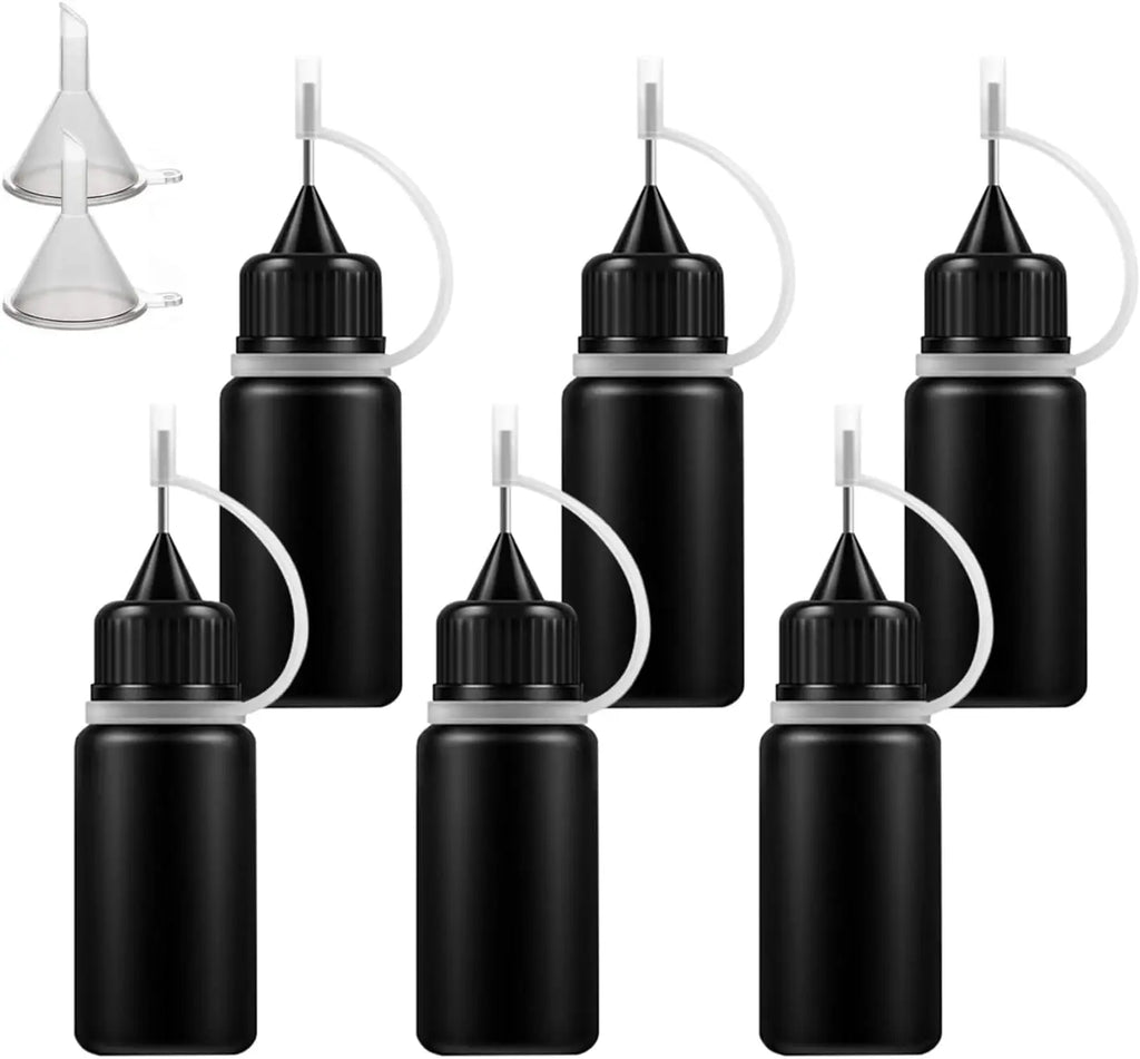 5-Pack Needle Tip Glue Bottles 10–120mL | DIY Craft Tools Craft Glue Bottle Set QXL black 10ml Plastic