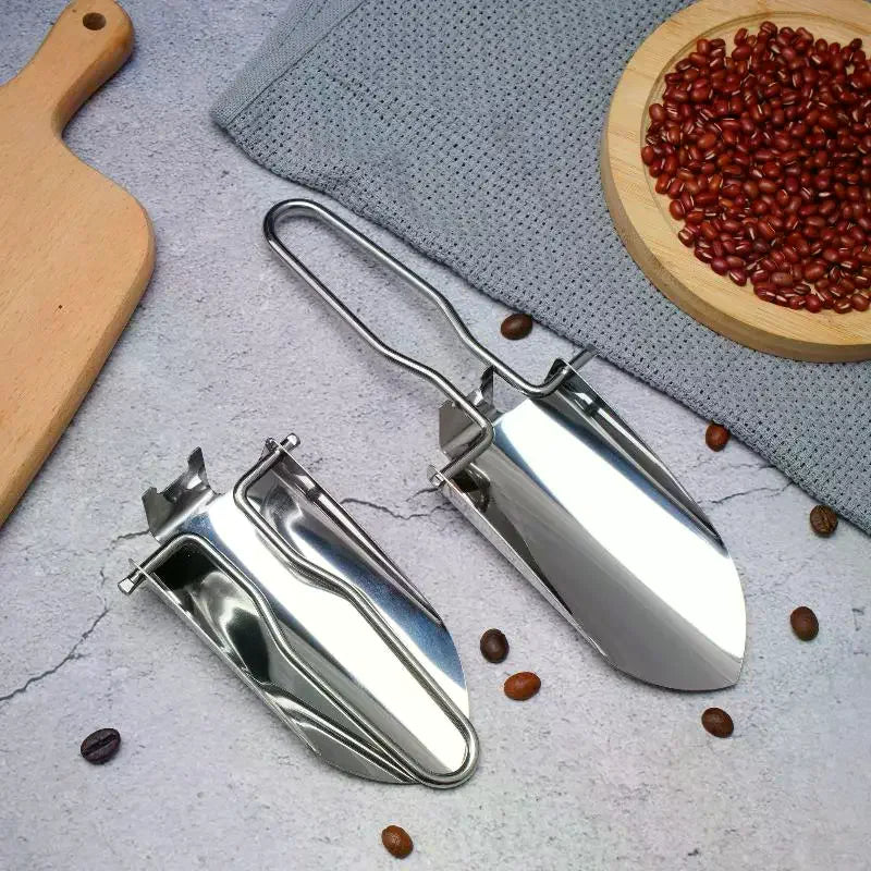 Folding Stainless Steel Garden Shovel & Spade | 1 or 2 Pack Folding Garden Shovel QXL