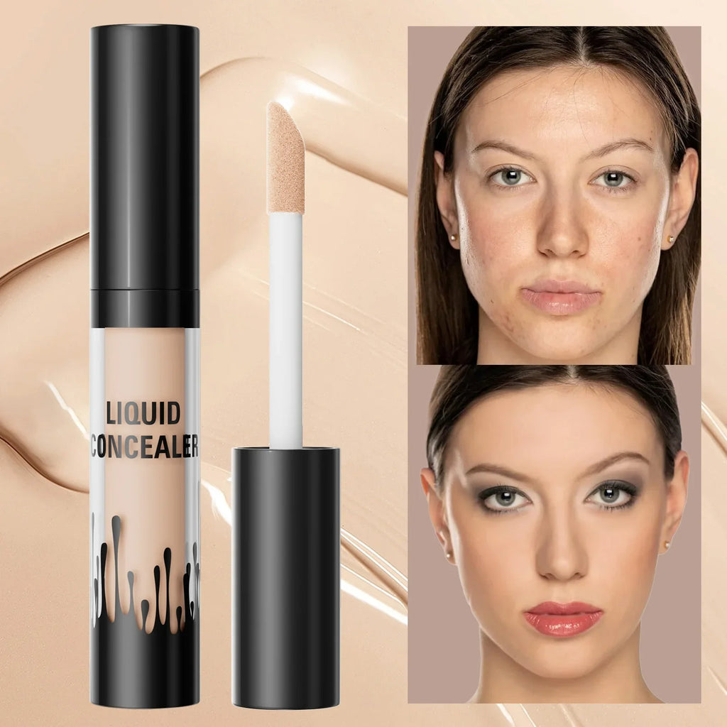 Hello Kiss 3D Tattoo Concealer – Moisturizing Full Coverage Liquid Concealer QXL