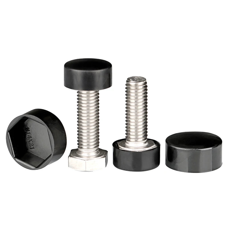 20-Pack Plastic Hex Nut Caps | Screw Dust Covers Nut Protective Caps QXL
