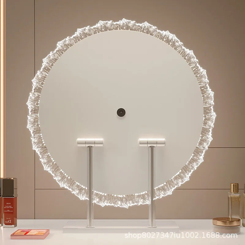 Sunflower LED Vanity Mirror | Tri-Color Dimming Desktop Mirror LED Vanity Mirror QXL
