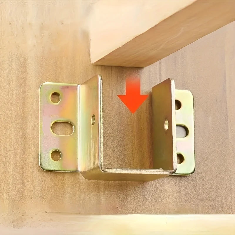 8-Pack L-Shaped Metal Bed Frame Corner Brackets | Heavy Duty Furniture Corner Brackets QXL