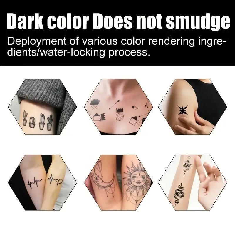 VERONNI Colored Tattoo Cream | Vibrant DIY Temporary Body Art Temporary Tattoo Cream QXL