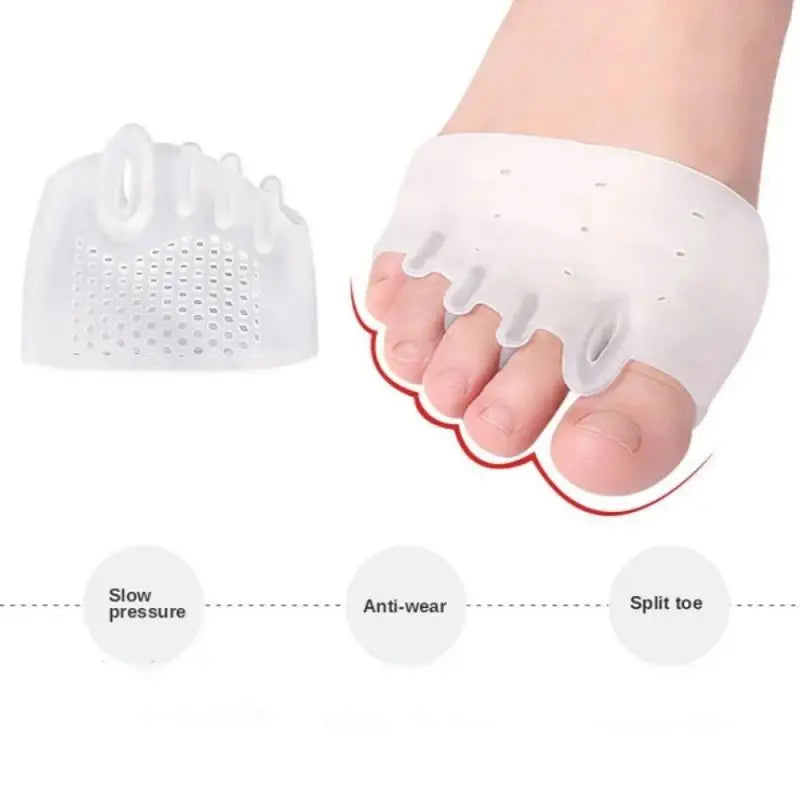 2-Pack Silicone Forefoot Gel Pads & Toe Separator Cushions Forefoot Gel Pad QXL