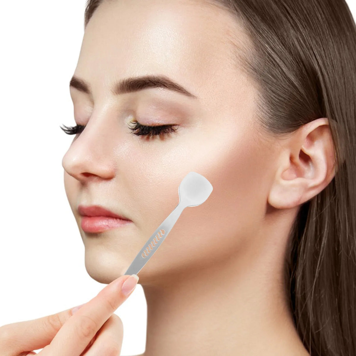 Double-Ended Stainless Steel Blackhead Scraper & Face Spatula Blackhead Scraper Tool QXL