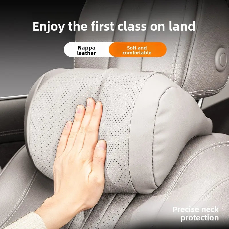 Luxury Car Headrest & Lumbar Cushion | Ergonomic Support Car Seat Cushion QXL