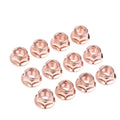 M8 Copper-Plated Exhaust Lock Nuts | Hex Turbo Stud 12/50 Pack Exhaust Lock Nuts QXL 12pcs