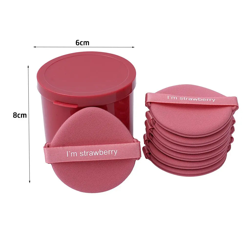 7-Piece Double-Sided Makeup Sponge Puff Set with Storage Box Makeup Sponge Set QXL