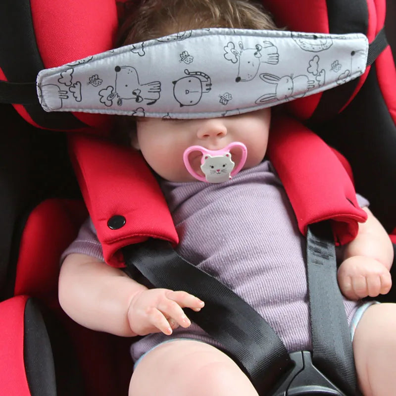 Baby Car Seat Head Support Pillow & Adjustable Safety Belt Baby Car Seat Pillow QXL
