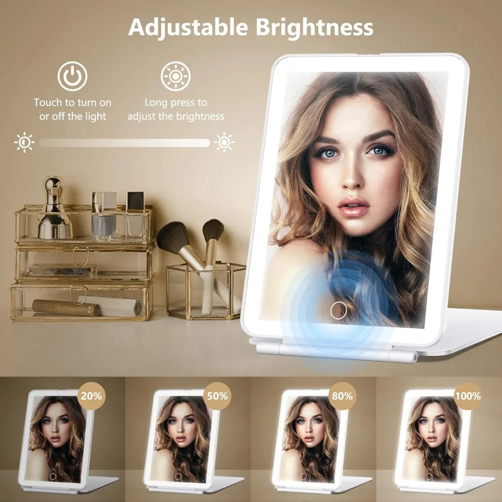 Rechargeable LED Makeup Mirror 10X Magnification | 3 Light Modes LED Makeup Mirror QXL