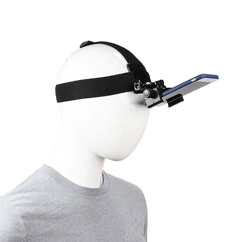 Head-Mounted Phone Holder | First-Person View Headband Bracket Head-Mounted Phone Mount QXL