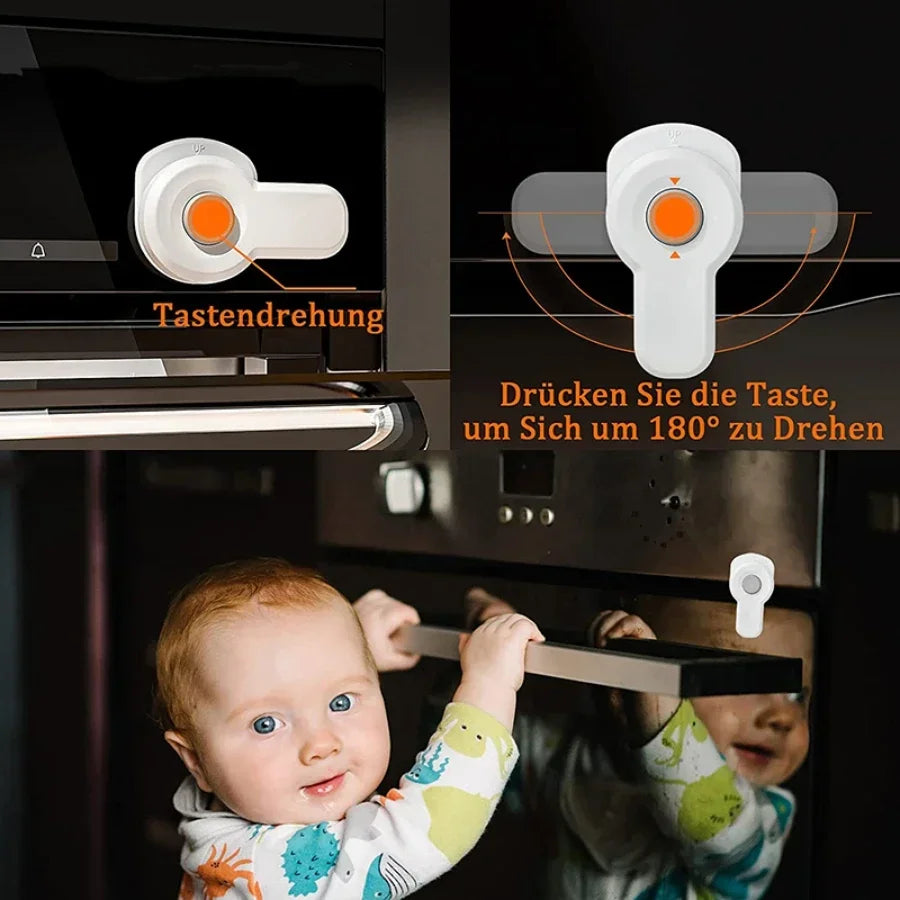 Child Safety Locks for Oven, Microwave & Cabinet | 1-3 Pack Child Safety Lock QXL