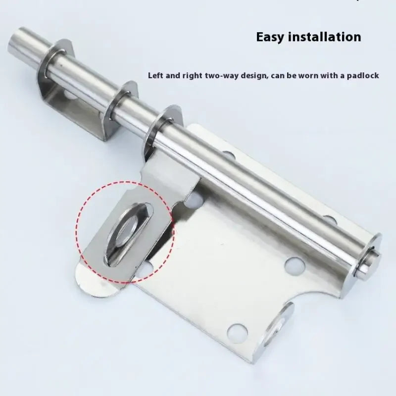 Stainless Steel Sliding Door Bolt Latch | Chrome Finish Lock Door Bolt Latch QXL