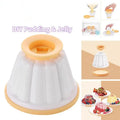 4-Pack Reusable Pudding & Jelly Molds with Lids | Baking Set Pudding Jelly Mold Set QXL Default Title