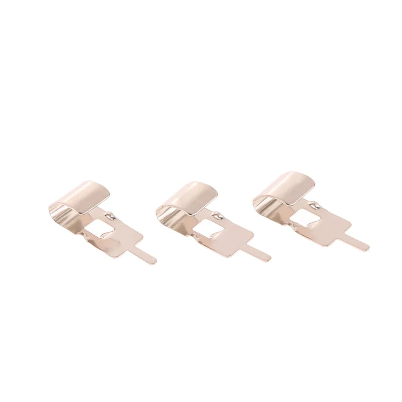 50-Pack Spring Steel 18650 Battery Clips with Contact Insert Battery Clip QXL