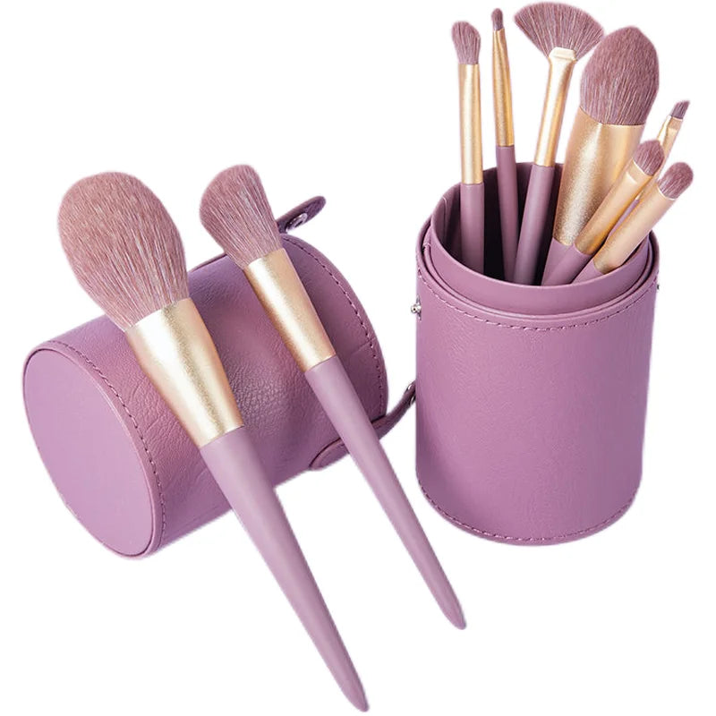 9-Piece Super Soft Makeup Brush Set | Eyeshadow & Foundation Makeup Brush Set QXL