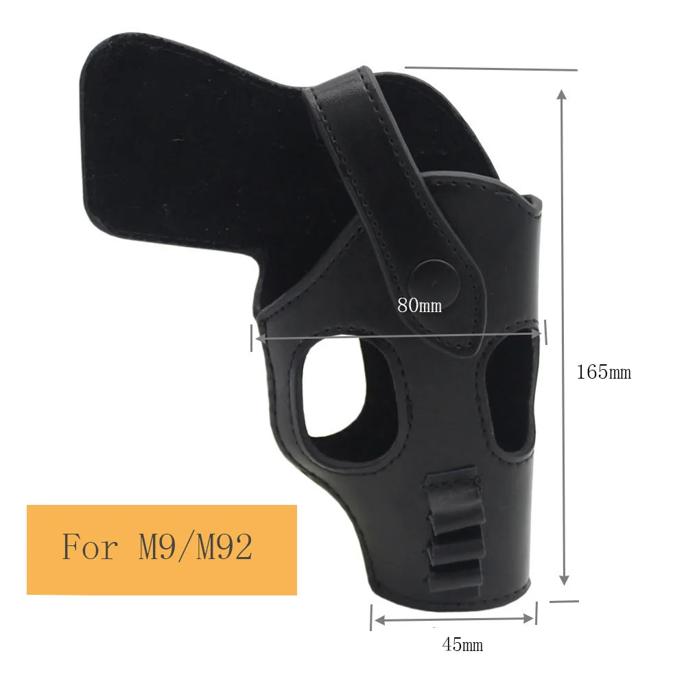 VULPO Leather Tactical Holster – PPK, Makarov & M92 Pistols Tactical Gun Holster QXL M9 M92