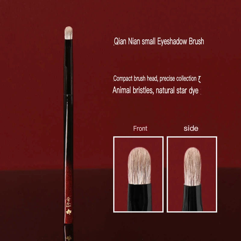 H11 Goat Hair Eyeshadow Detail Brush | Soft Round Tip Eyeshadow Detail Brush QXL H11 Small Eyeshadow