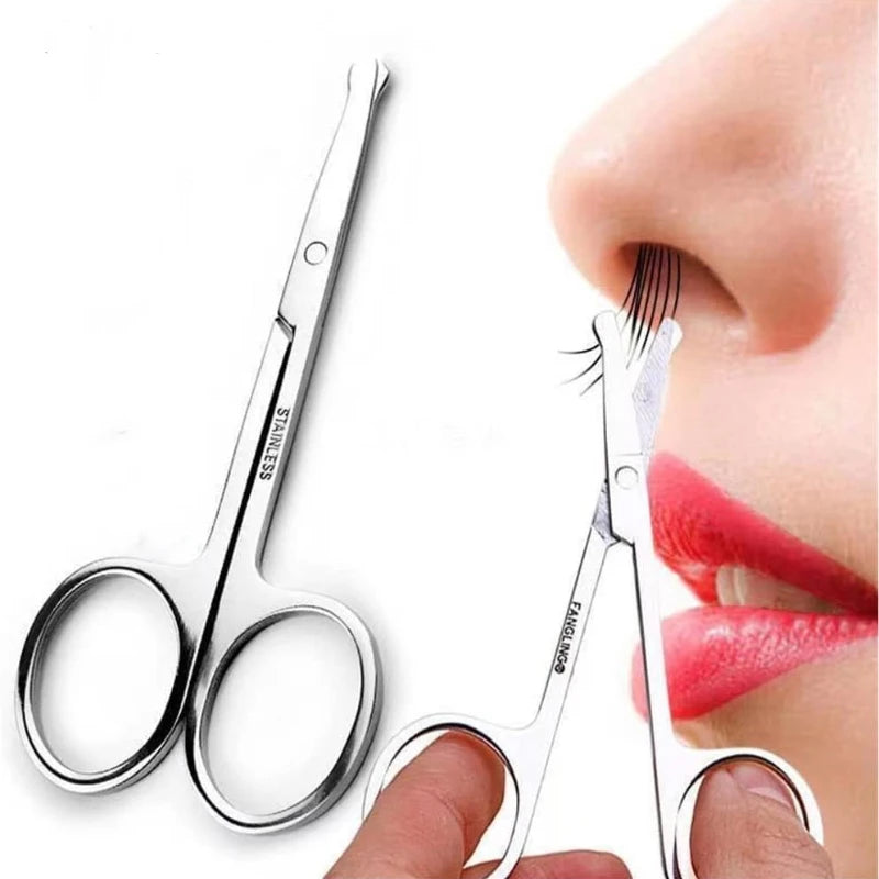 Stainless Steel Nail Nose Eyebrow Scissors & Cuticle Trimmer Grooming Scissors QXL