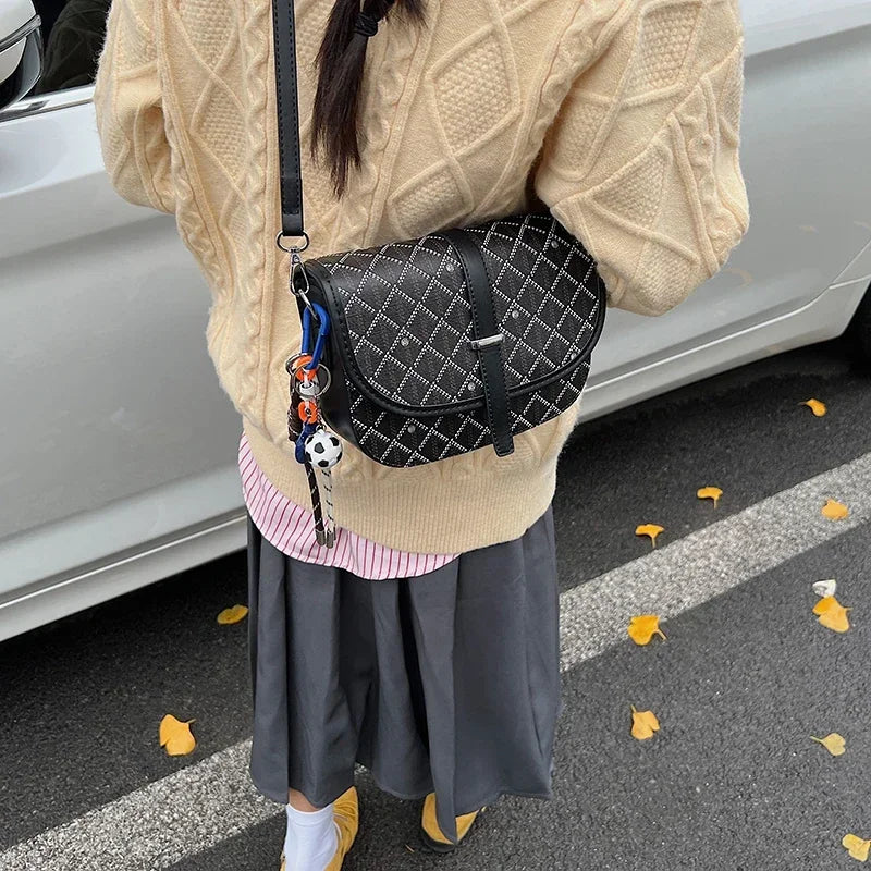 Women's Faux Leather Bucket Bag | Drawstring & Tassel Women's Bucket Bag QXL