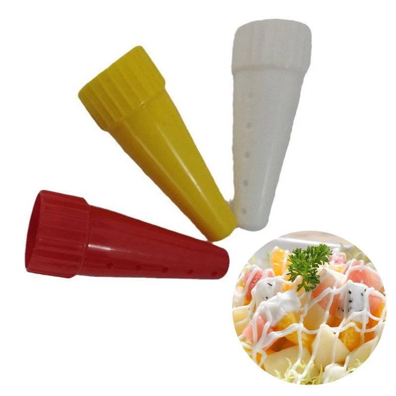 3-Pack Squeeze Bottles | Sauce & Dressing Dispensers Condiment Dispenser Set QXL