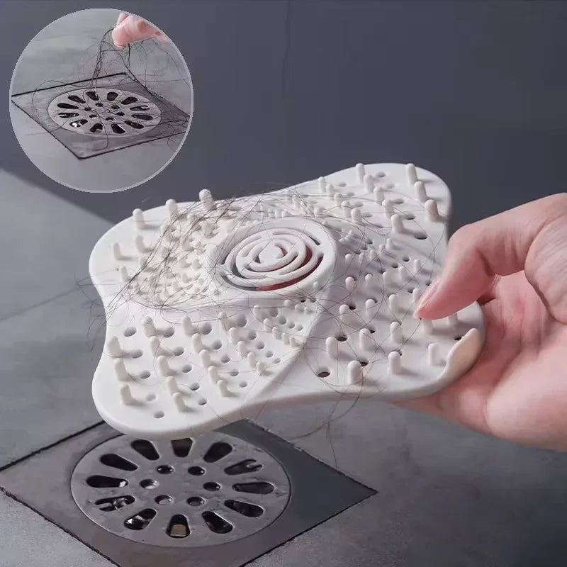 Silicone Hair Catcher Drain Cover | Sink & Bathtub Filter Drain Hair Catcher QXL
