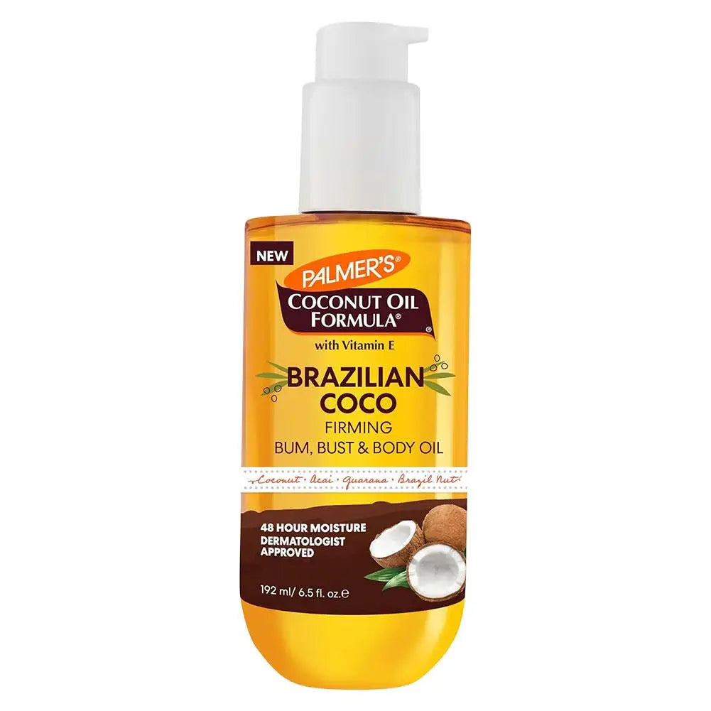 192ml Coconut Oil & Vanilla Body Oil – Deep Moisturizing Skin Body Oil QXL coconut