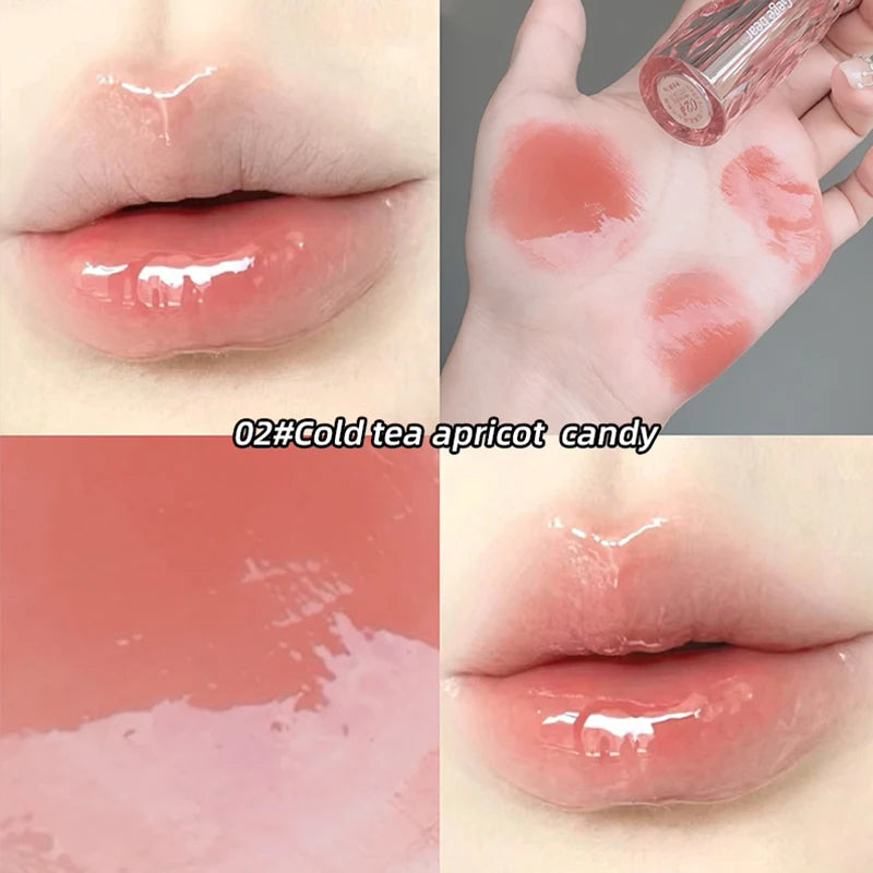Crystal Translucent Lip Glaze | Moisturizing Long-Lasting Color Lip Glaze Gloss QXL SKY BLUE Full Size