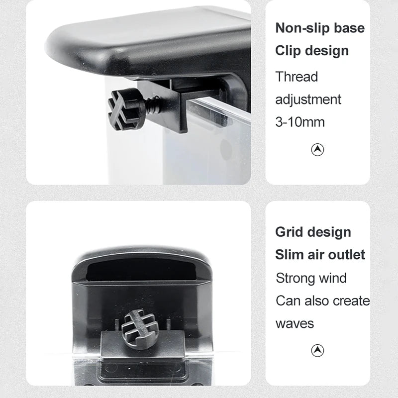 Dreamburgh USB Aquarium Cooling Fan | Dual-Speed Silent Fish Tank Aquarium Cooling Fan QXL