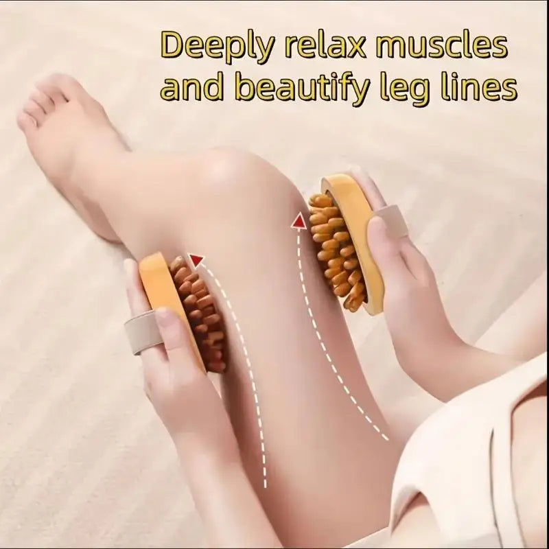 Body Meridian Massage Brush | Home & Salon Wellness Tool Body Massage Brush QXL