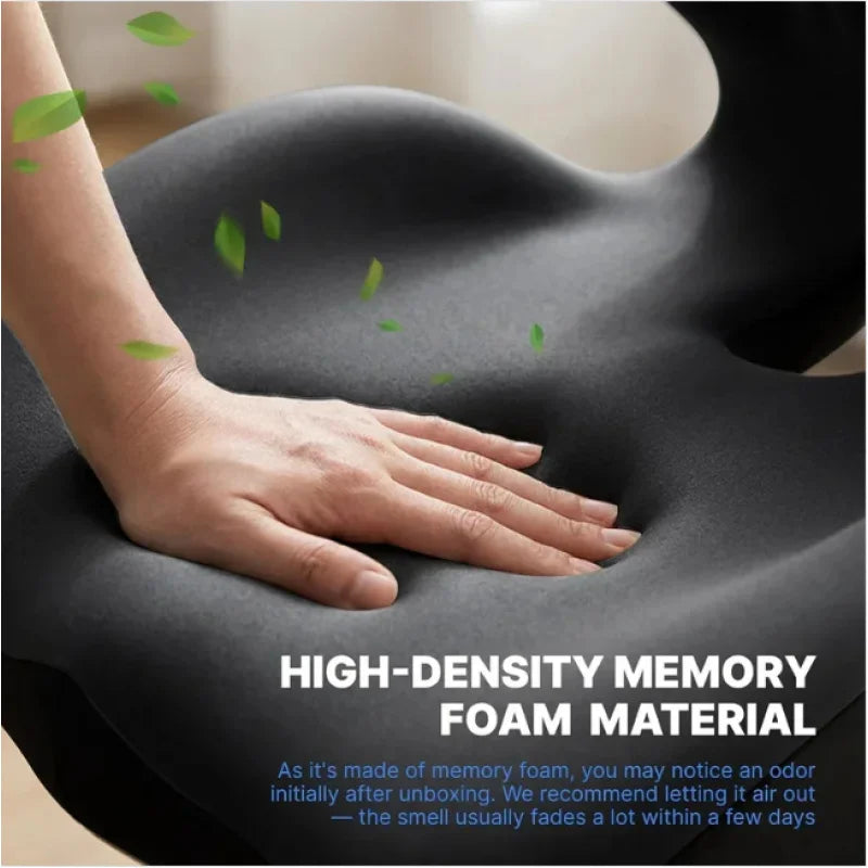 Ergonomic Memory Foam Lumbar Support Cushion | Back Posture Pad Lumbar Support Cushion QXL